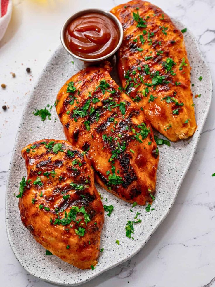 seasoned with a sweet and smokey dry rub and…